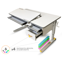 Парта Mealux Sherwood XL Multicolor (BD-860 W/MC з ящиком)
