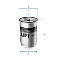 Fuel filter UFI 24.371.00