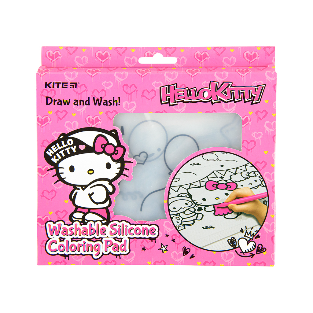 Підкладка настільна Kite силіконова розмальовка Hello Kitty, 30х40см (HK22-424) Підкладка настільна Kite силіконова розмальовка Hello Kitty, 30х40см (HK22-424)