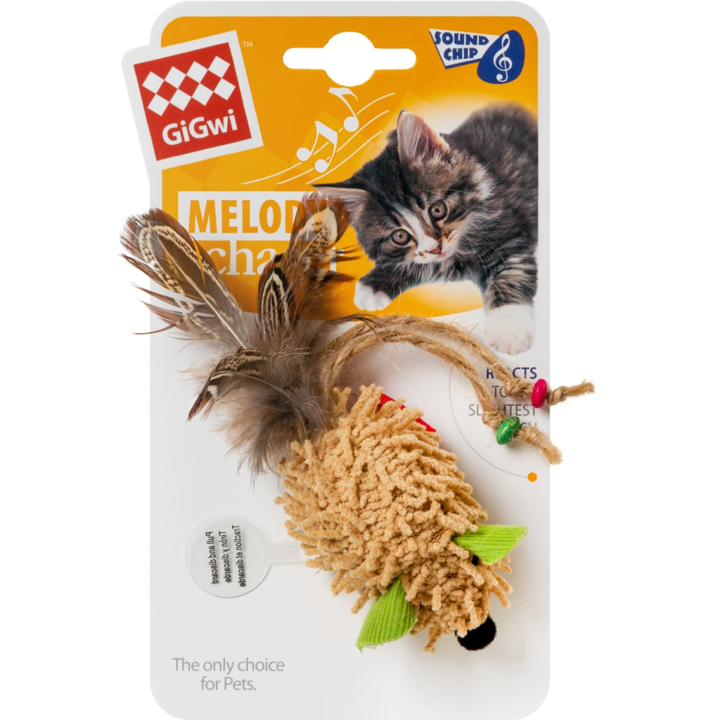 Іграшка для котів GiGwi Melody chaser Миша з електронним чипом 7 см (75030)
