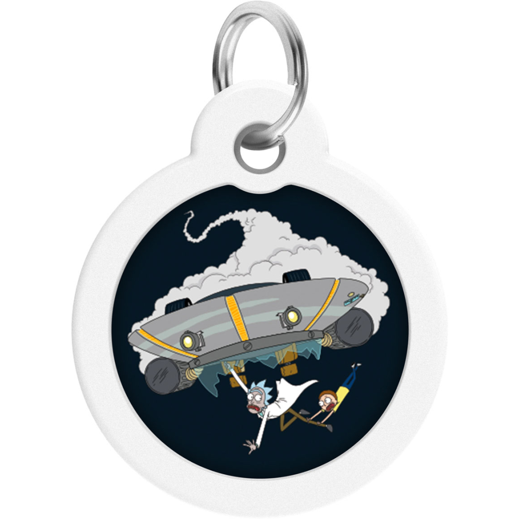 Адресник для тварин WAUDOG Smart ID з QR паспортом "Рік і Морті 1", коло 30 мм (230-0280)