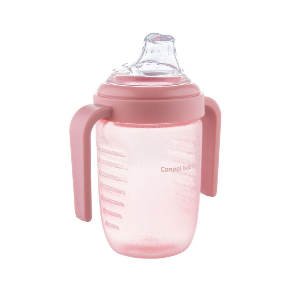 Поїльник-непроливайка Canpol babies з силіконовим носиком 220 мл (56/605)