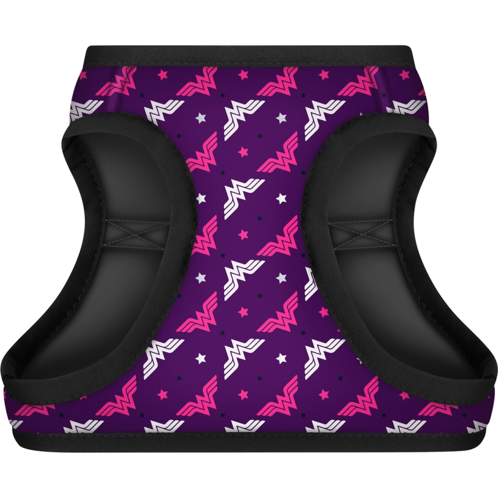 Шлея для собак WAUDOG Clothes з QR паспортом "Диво-жінка фіолет" XS3 (1003-4008)