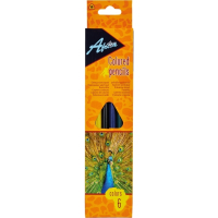 Colored pencils Economix Animal World 6 colors (E11509)