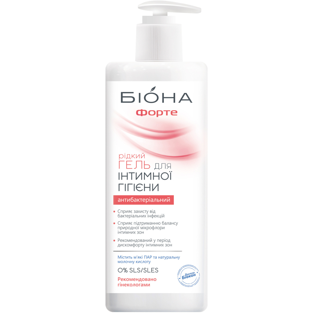 Гель для інтимної гігієни Біокон Доктор Біокон Біона-форте 270 мл (4820008317667)