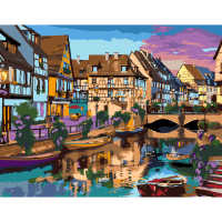 Картина по номерам Rosa Start Colorful Сity 35 х 45 см (4823098538479)