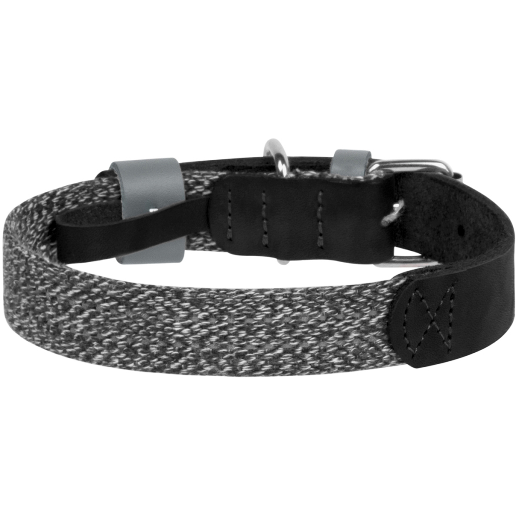 Нашийник для тварин WAUDOG Classic зі шкіри та відновленої бавовни S 15 мм х 27-36 см чорний (58901) Нашийник для тварин WAUDOG Classic зі шкіри та відновленої бавовни S 15 мм х 27-36 см чорний (58901)