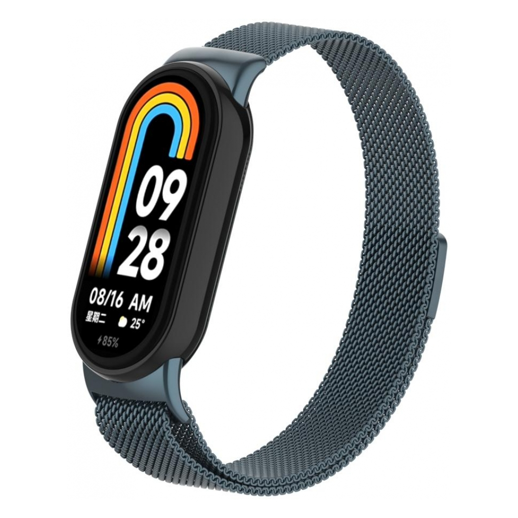 Ремінець до фітнес браслета Armorstandart Milanese Magnetic Band для Xiaomi Mi Band 8 Titanium Grey (ARM69918)