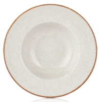 By Bone Effect Dust pasta plate with a straight edge 25 cm (EF-DS-GT-25-CK)