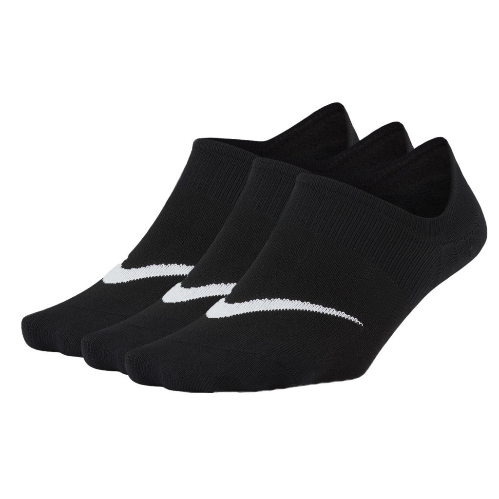 Шкарпетки Nike U NK EVERYDAY PLUS LTWT FOOTIE 3PPK SX5277-011 34-38 3 пари Чорні (194958595395)