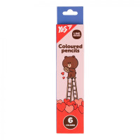 Colored pencils Yes 6 colors Line Friends Choco (290726)