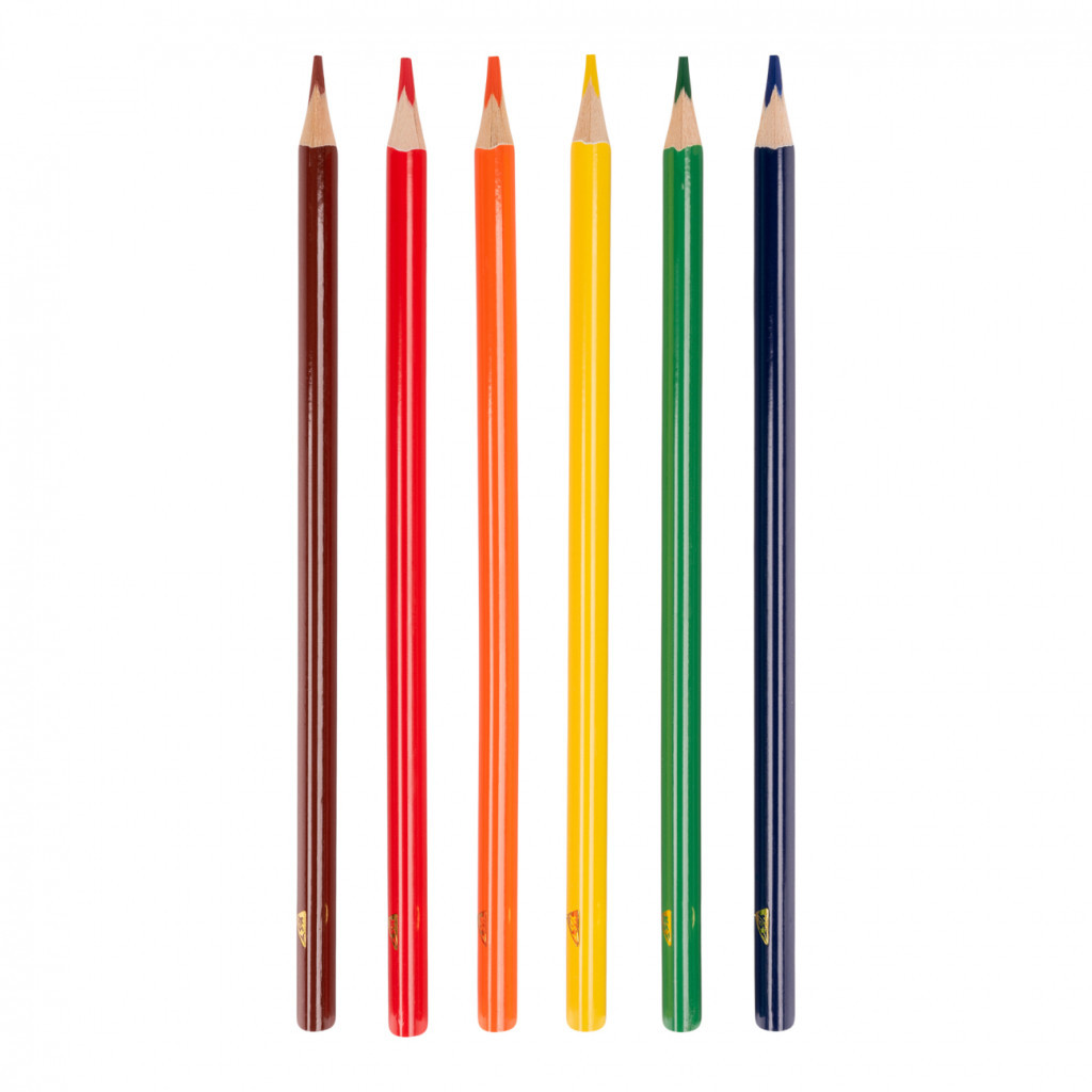 Олівці кольорові Yes 6 кольорів Line Friends Choco (290726)