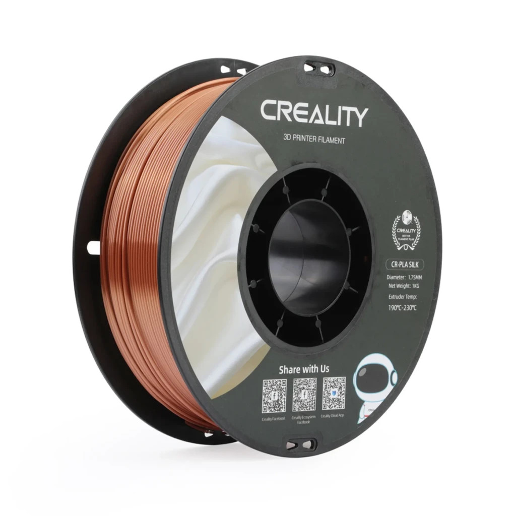 Пластик для 3D-принтера Creality PLA silky shine 1кг, 1.75мм, red copper (3301120002)