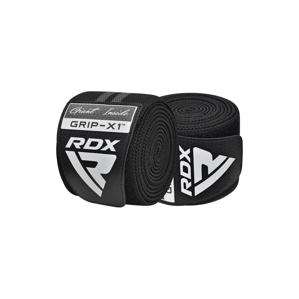 Бинт для спорту RDX на коліна KR11 GYM Knee Wrap Black/Grey (WAH-KR11BG)