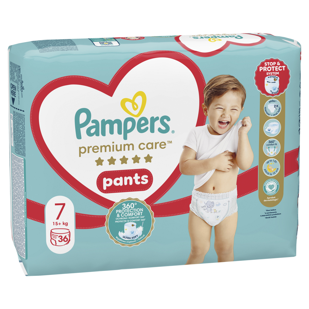 Підгузки Pampers Premium Care Pants Трусики Розмір 7 (17+ кг) 36 шт. (8700216339001)