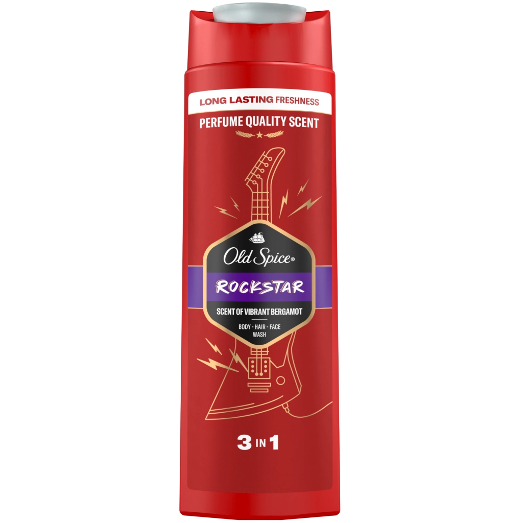 Гель для душу Old Spice 3-в-1 Rockstar 400 мл (8700216232746)