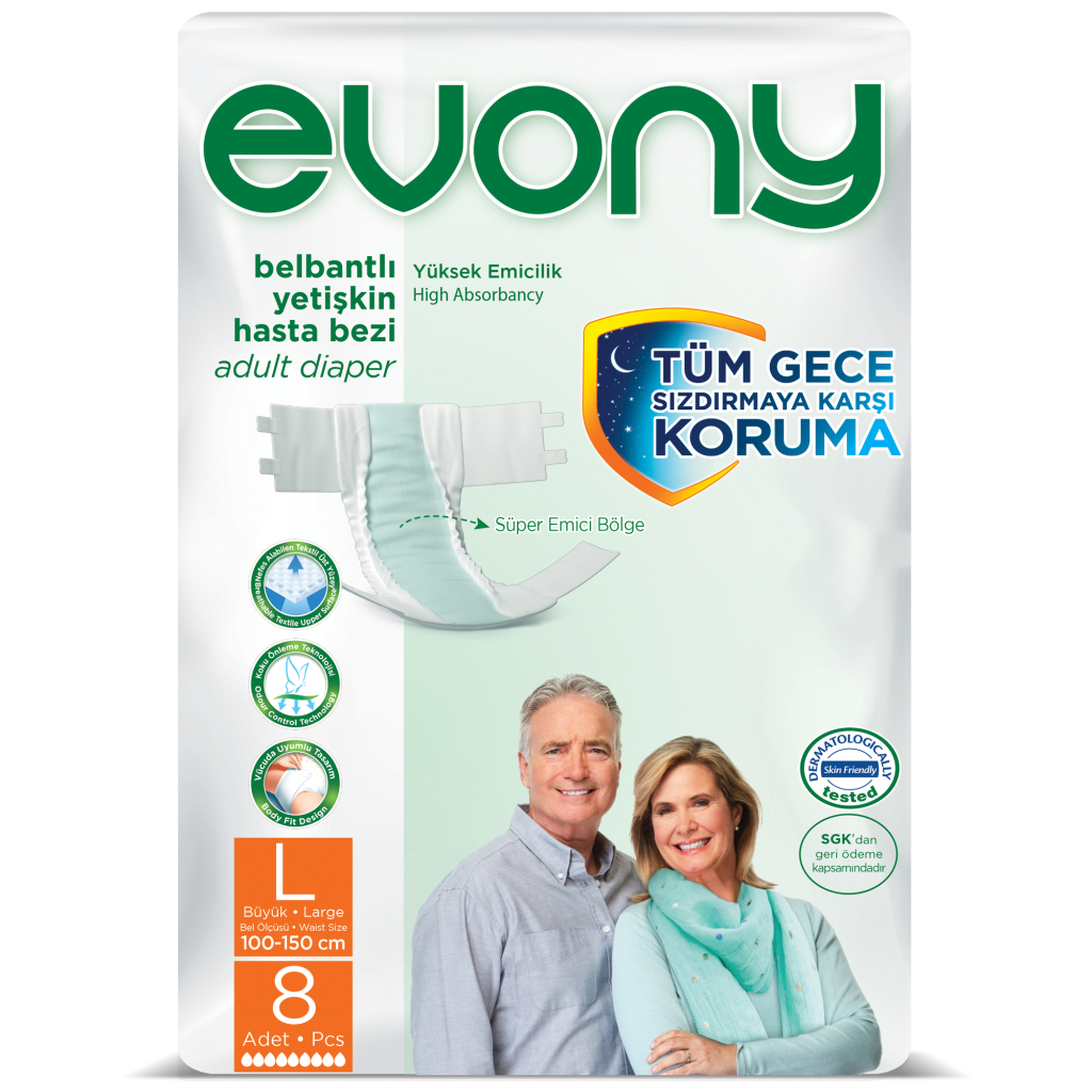 Підгузки для дорослих Evony 3 Large 8 шт (8690536804078)