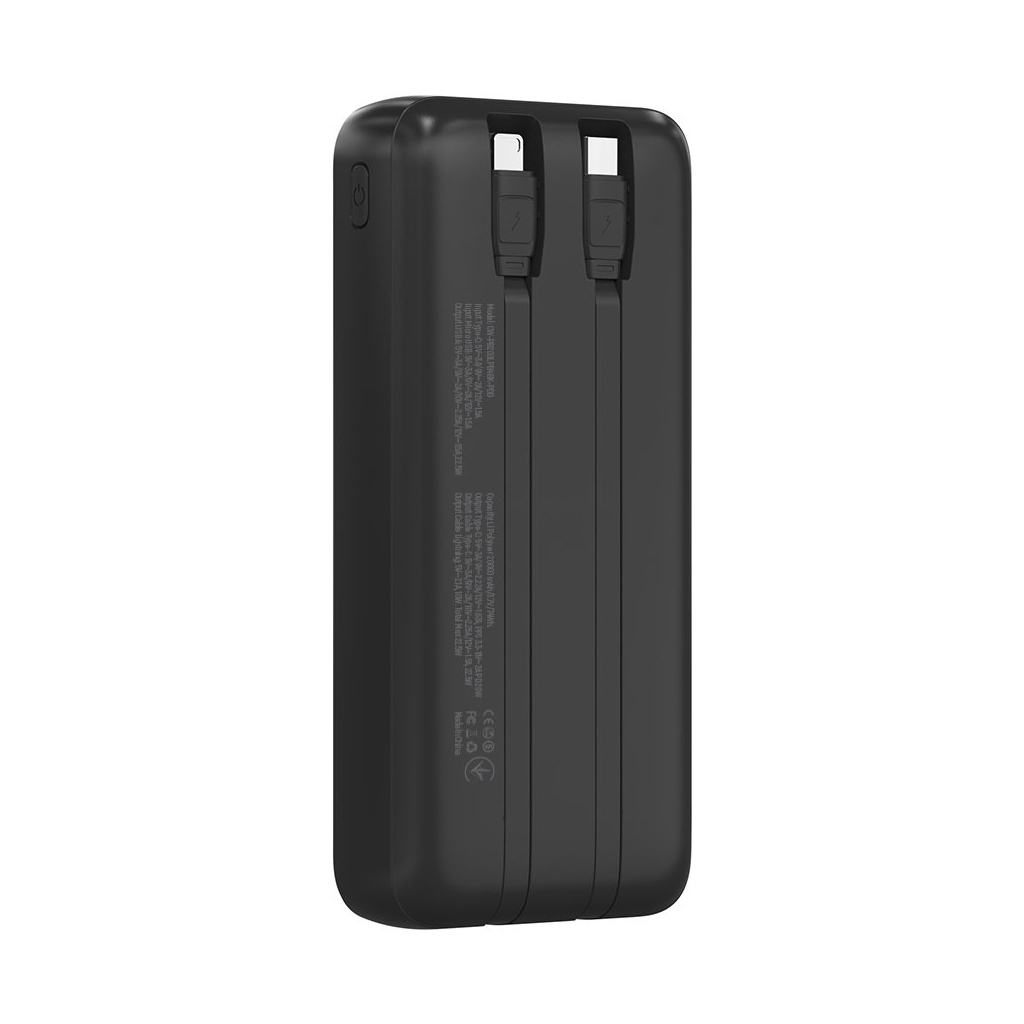Повербанк ColorWay 20 000 mAh EnergyPlus PD/18W, QC3.0/22.5W, Black (CW-PB200LPB4BK-PDD)