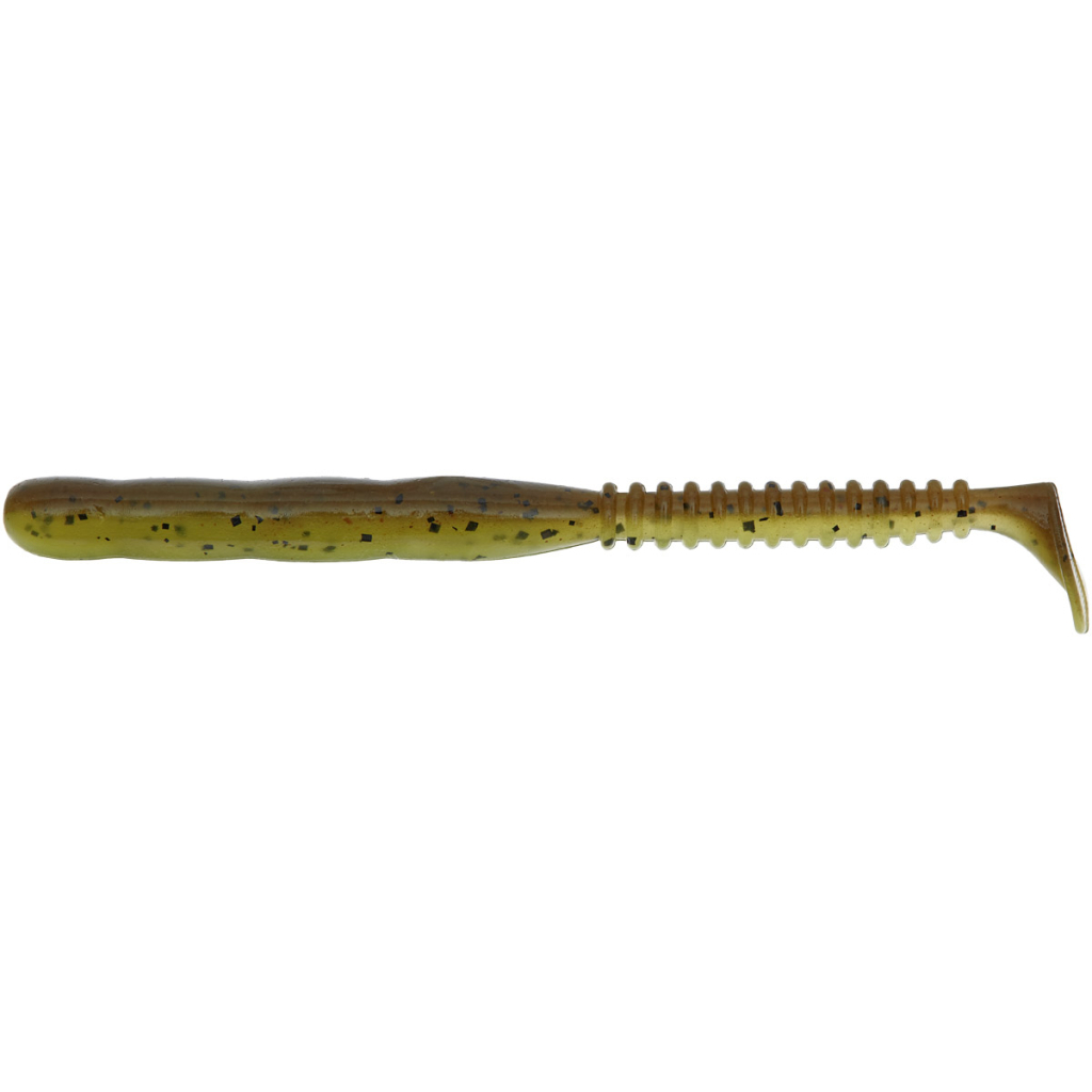 Силікон рибальський Reins Rockvibe Shad 4" B08 Green Pumpkin Chart Melon (9 шт/уп.) (1552.08.98)