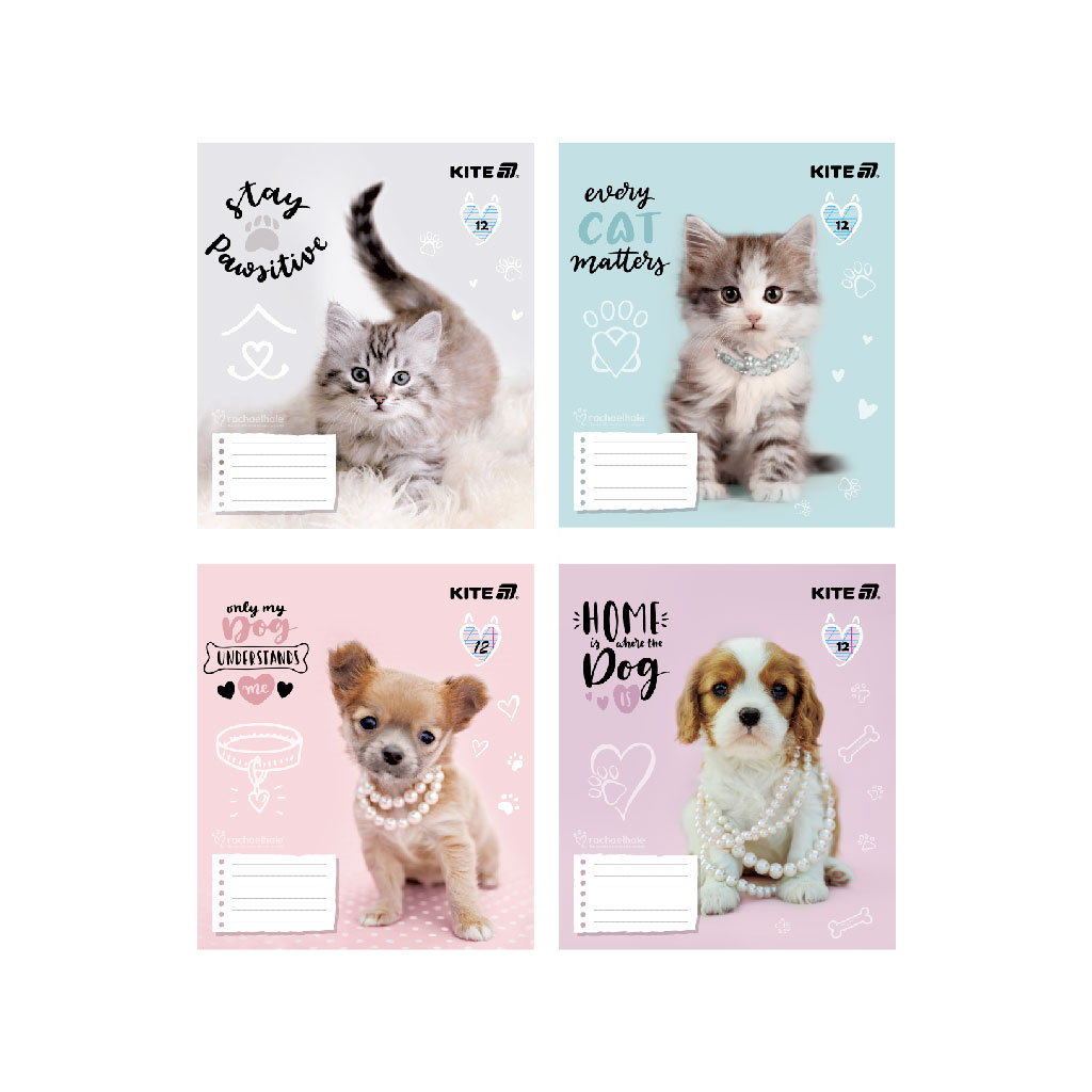 Зошит Kite Rachael Hale, 12 аркушів, коса лінія (R25-235)