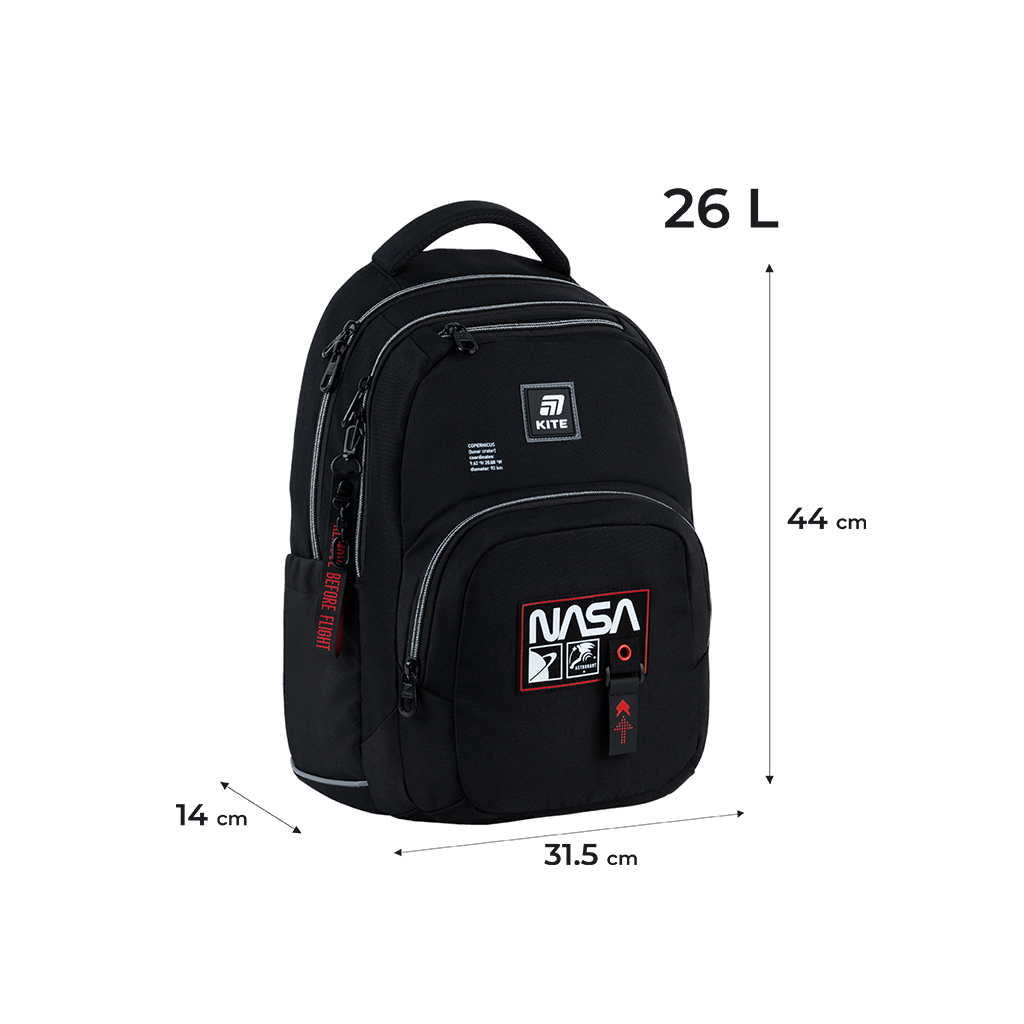 Рюкзак шкільний Kite Education teens 903L NASA (NS25-903L)