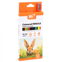 Colored pencils Yes Orange Line 18 pcs 36 colors with sharpener (290752)