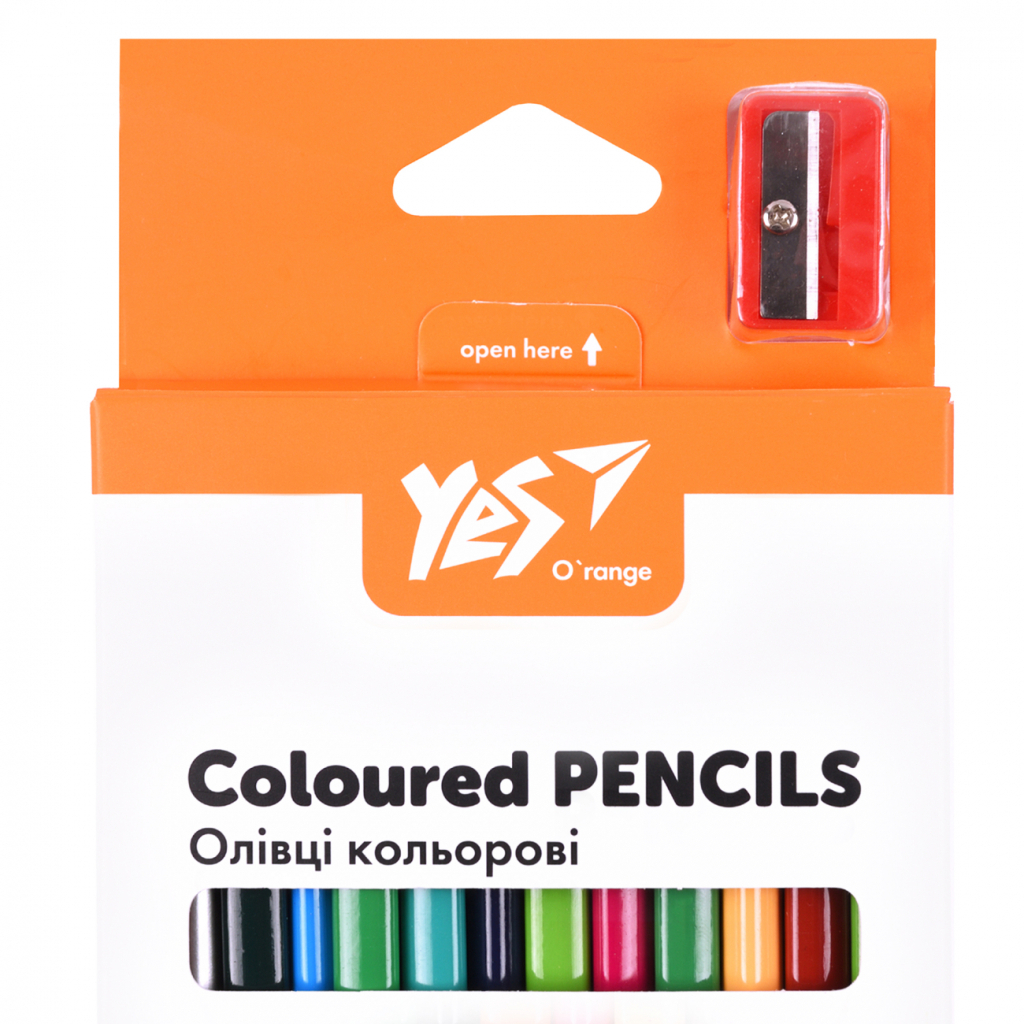 Олівці кольорові Yes Orange Line 18 шт 36 кольорів з точилкою (290752) Олівці кольорові Yes Orange Line 18 шт 36 кольорів з точилкою (290752)