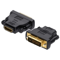 Перехідник DVI(24+1) Male to HDMI Female black Vention (ECDB0)