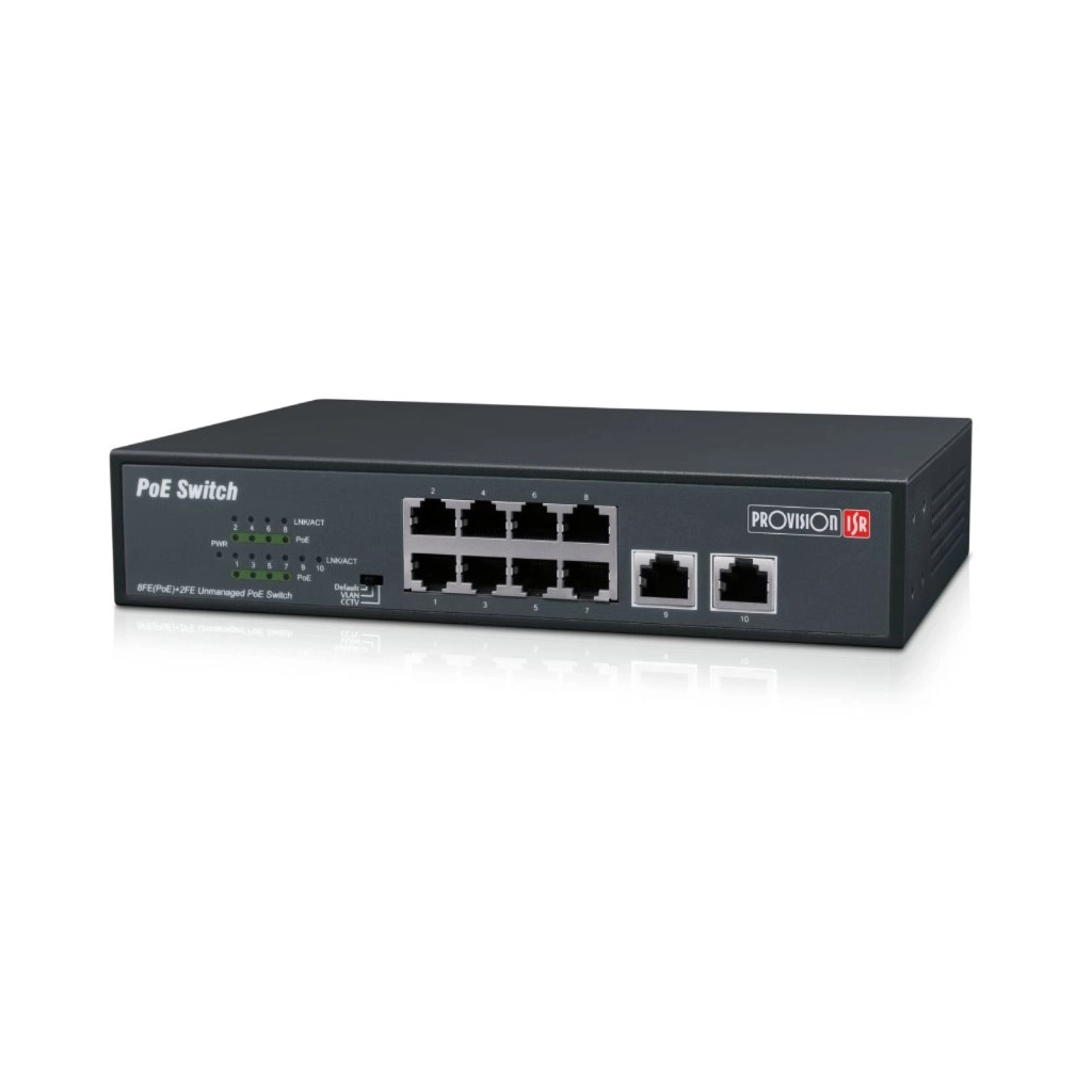 Комутатор мережевий Provision-ISR PoES-08120C+2I-V2