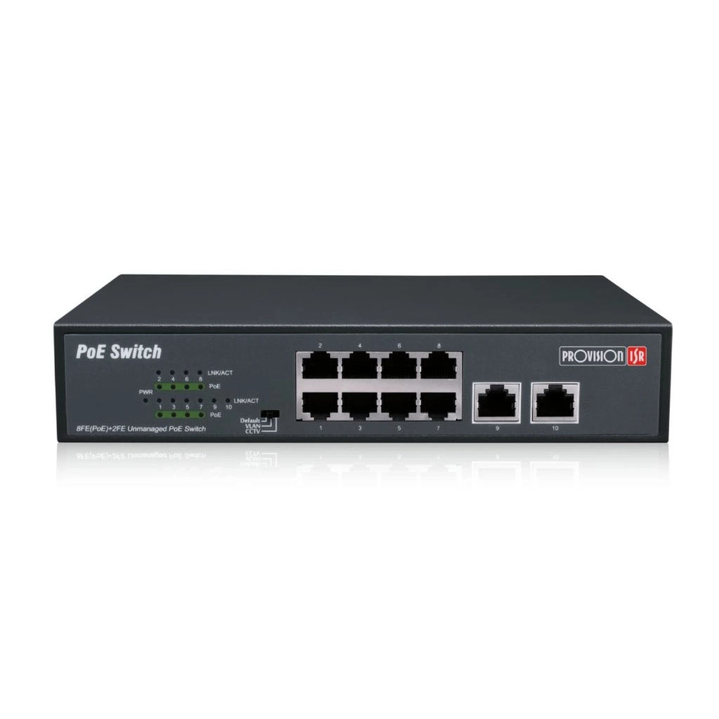 Комутатор мережевий Provision-ISR PoES-08120C+2I-V2