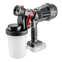 Paint sprayer Graphite Energy+ 18V, 700ml/min, 900ml (without battery and charger) (58GE103)