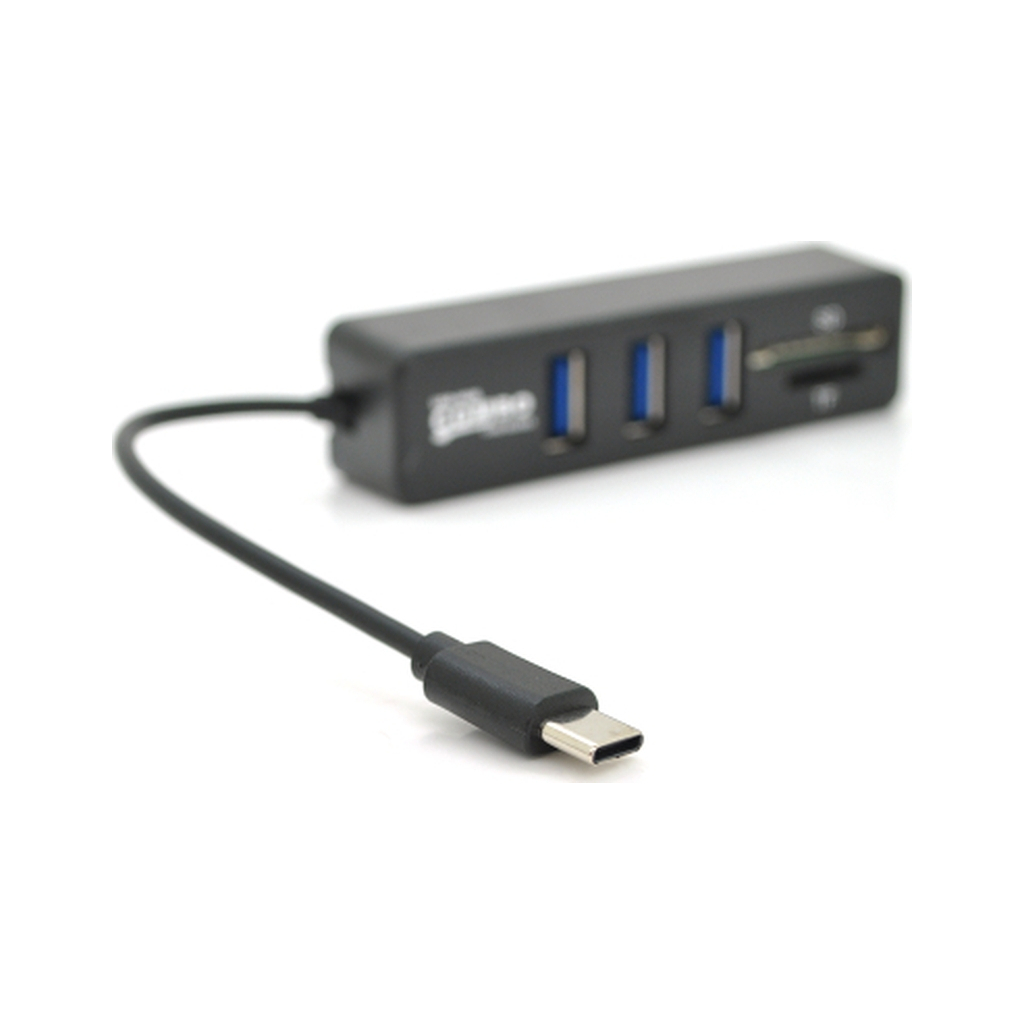 Концентратор Voltronic USB-C 3xUSB 2.0 + SD/TF 0.1m black (YT-HTCP3101/4)