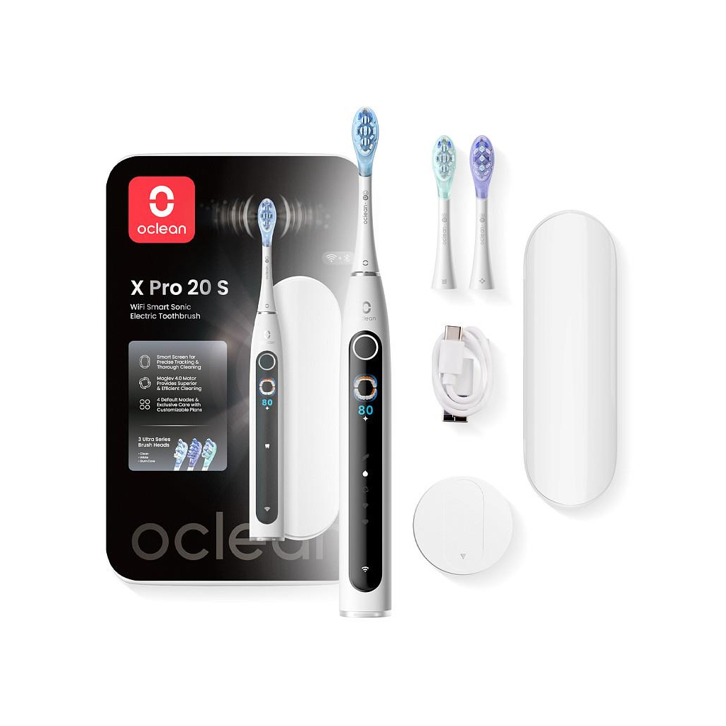Електрична зубна щітка Oclean X Pro 20 Set Electric Toothbrush White (6970810556971)
