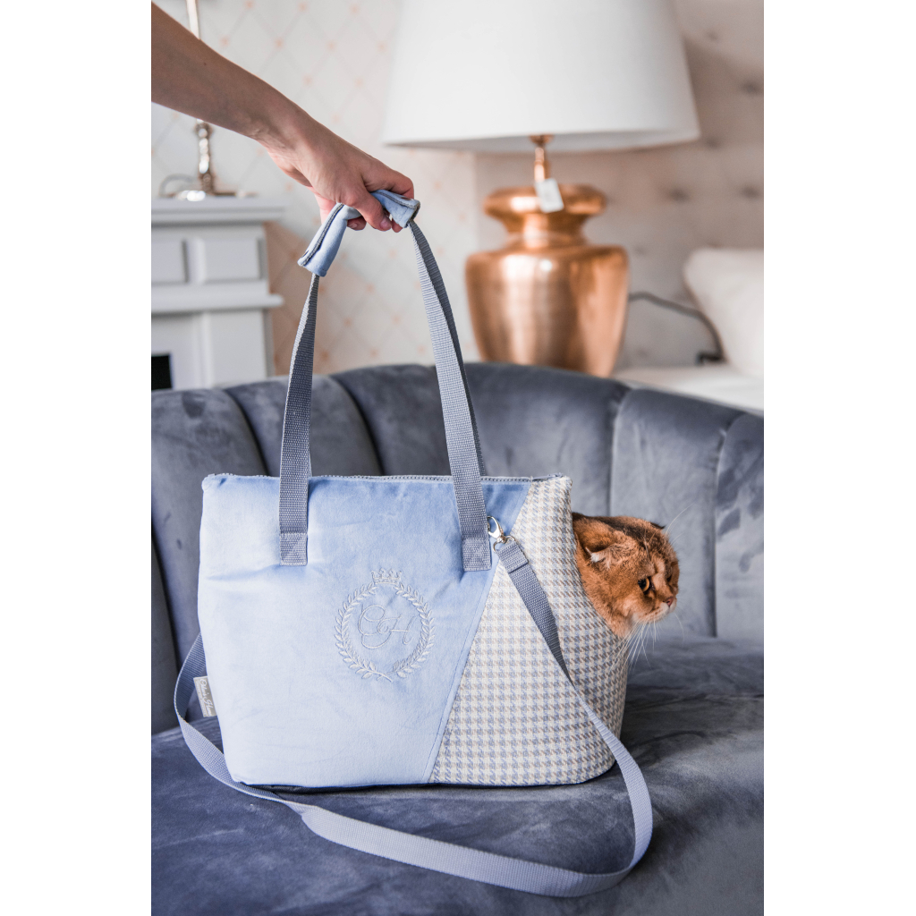 Переноска для тварин Chloe's Home Porto 43x27x17 см синя (CLH1257)