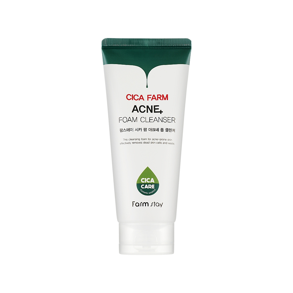 Пінка для вмивання FarmStay Cica Farm Acne+ Foam Cleanser 180 мл (8809635231184)