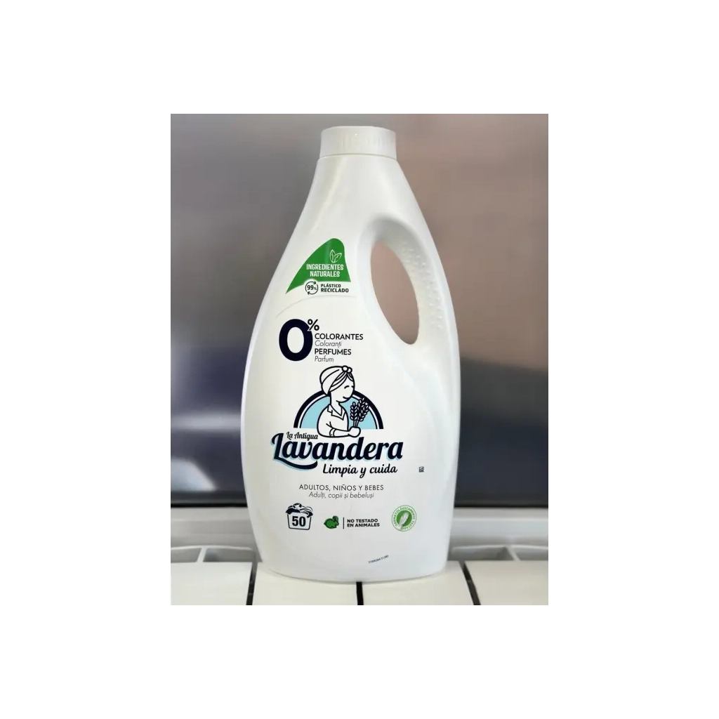 Гель для прання La Antigua Lavandera Natural Без аромату 2.5 л (8435495843887)