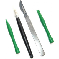 Bakku BK-7280-D tool set scalpel, spatula, two spatulas for disassembling cases, Blister (BK-7280-D)