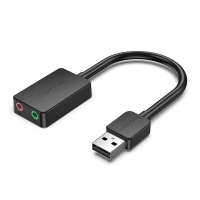 Звукова плата VENTION USB Sound Card 0.15M Black (CDYB0)