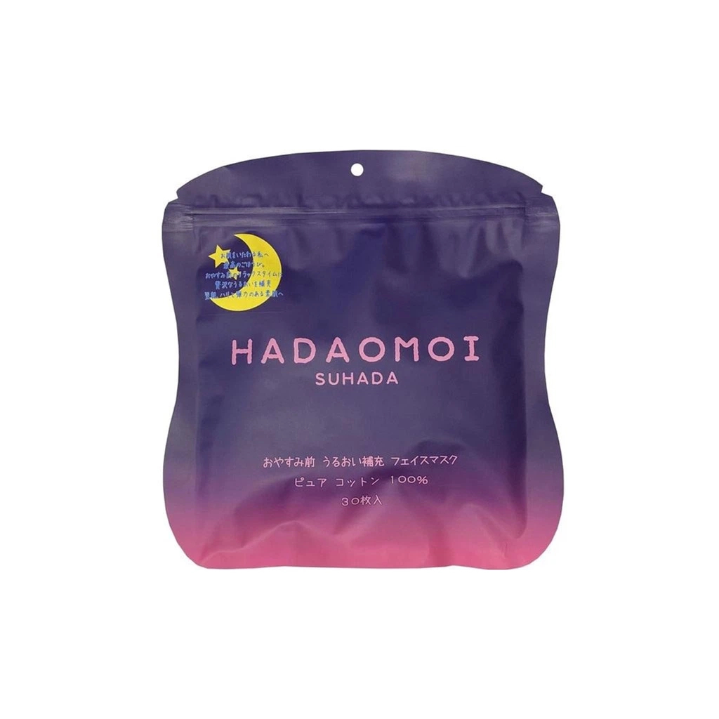 Маска для обличчя Kor Japan Hadaomoi Night Face Mask Зволожувальна нічна Тканинна 30 шт (4571365222032)
