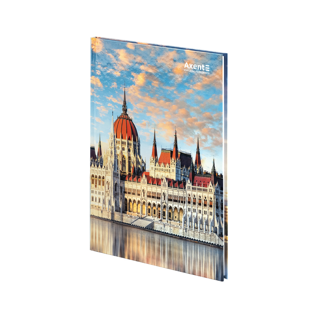 Книга записна Axent A4 City, Budapest, 96 аркушів клітинка (8425-8-A) Книга записна Axent A4 City, Budapest, 96 аркушів клітинка (8425-8-A)