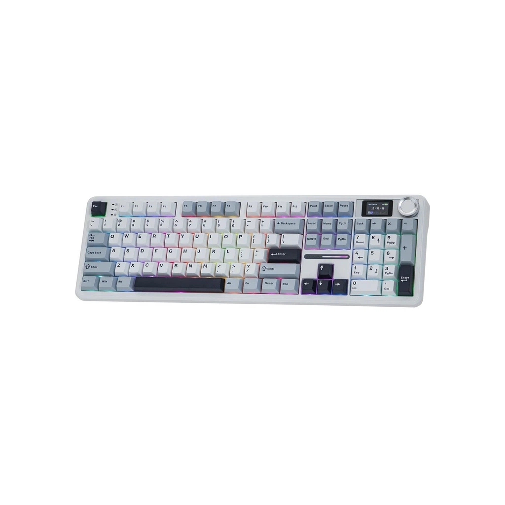 Клавіатура Aula F108 Pro Reaper Switch USB/Bluetooth/2.4G White (6978080501318)