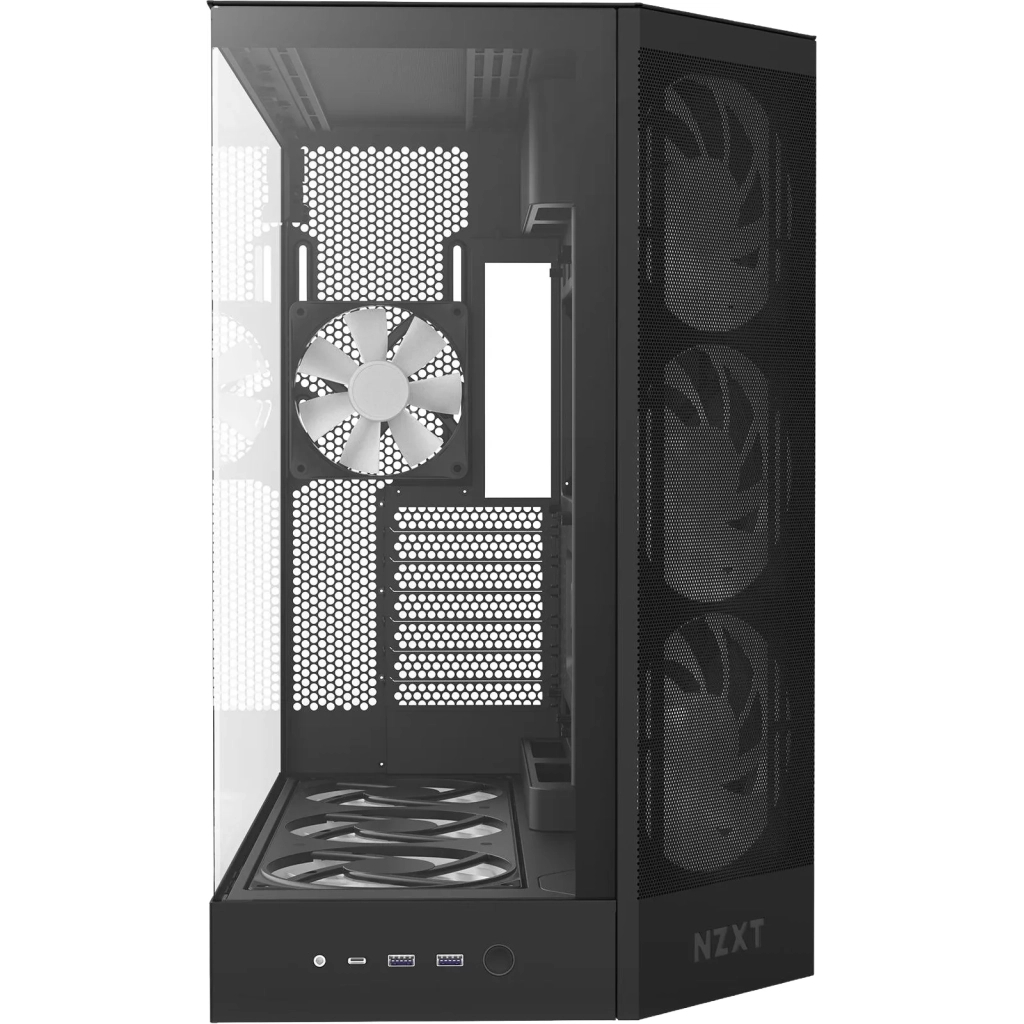 Корпус для ПК NZXT H9 Flow RGB Dual-Chamberl Black (CM-H92FB-P1)