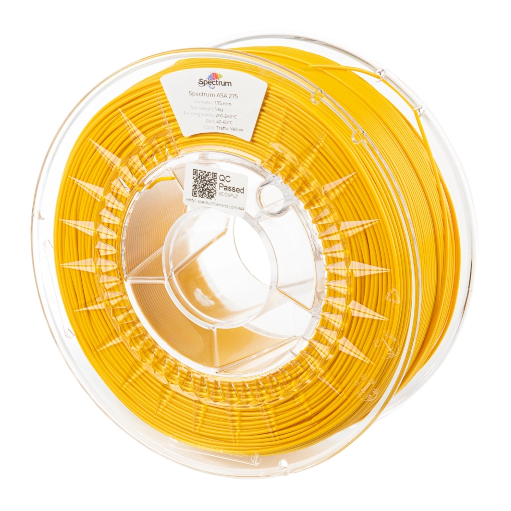 Пластик для 3D-принтера Spectrum ASA 275 1.75 mm 1kg Yellow, Traffic (80509)