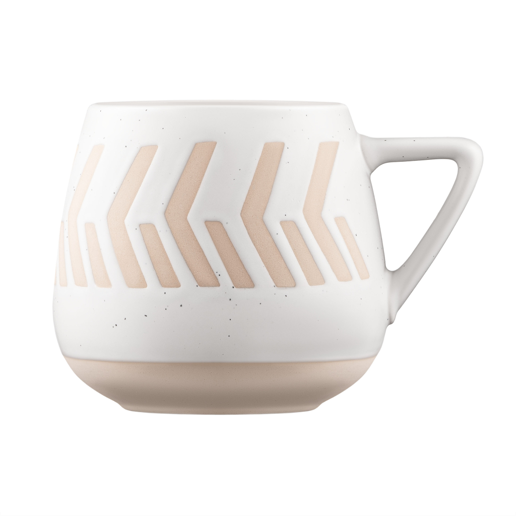 Чашка Ardesto Auro, 440мл, кераміка, білий (AR3032)