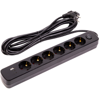 PowerPlant power supply filter 5m, 6 sockets, USB (YS-N6086/5c) (EX610679)