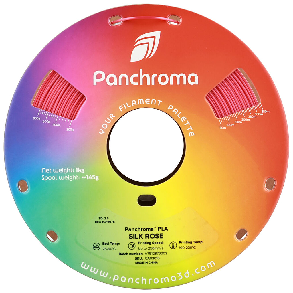 Пластик для 3D-принтера Polymaker PLA PANCHROMA SILK 1,75mm 1kg ROSE (CA03016)