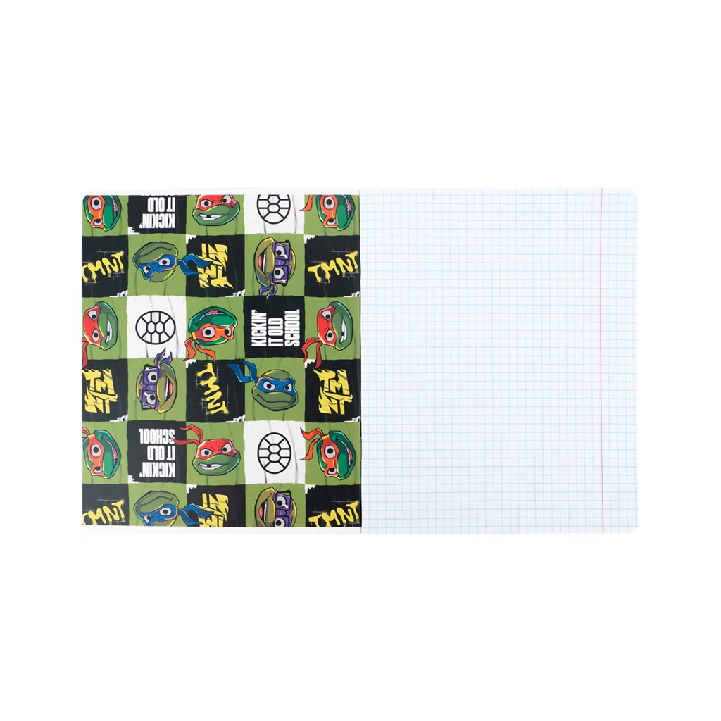 Зошит Kite Ninjia Turtles, 18 аркушів, клітинка (NT26-236)