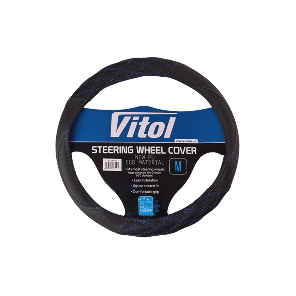 Чохол на руль VITOL M чорн (VLU-2211002 M)