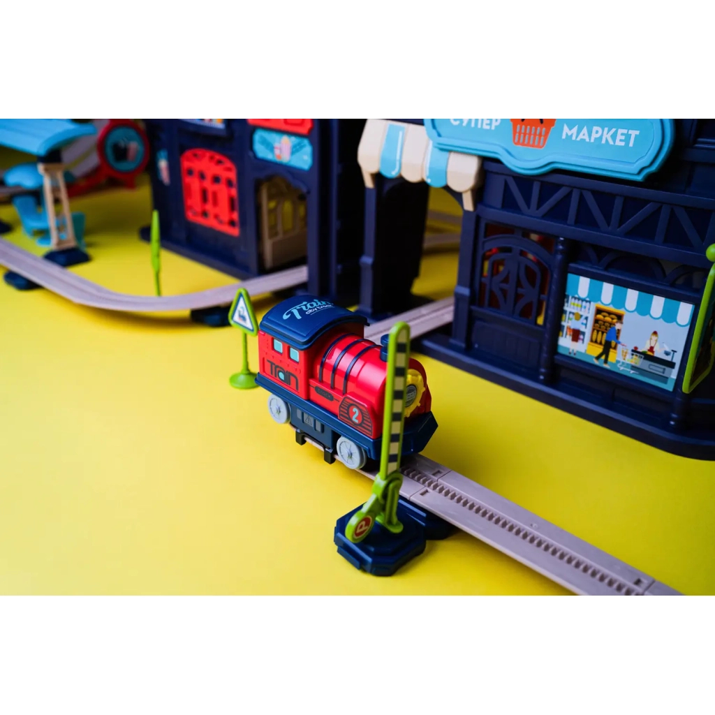 Залізниця Otamanko Хоробрий паровозик трюкова залізна дорога 222 деталі (89972)