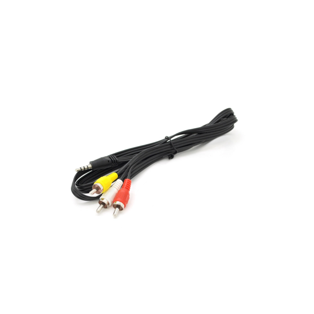 Кабель мультимедійний 3.5mm M to 3xRCA M 1.0m AV black Voltronic (YT-3.5(M)/3хRCA(M)-1.0CCA) Кабель мультимедійний 3.5mm M to 3xRCA M 1.0m AV black Voltronic (YT-3.5(M)/3хRCA(M)-1.0CCA)